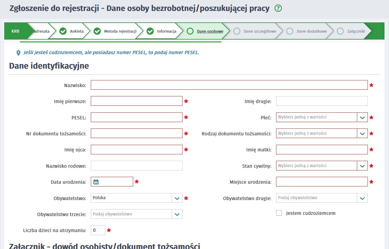 Dane identyfikacyjne