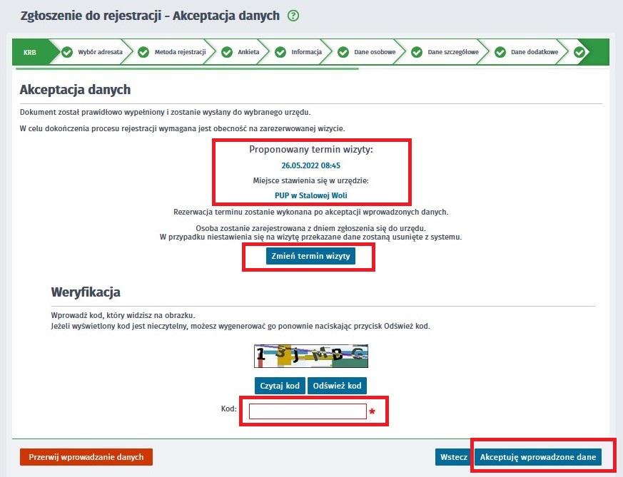 Sposób identyfikacji - bez podpisu