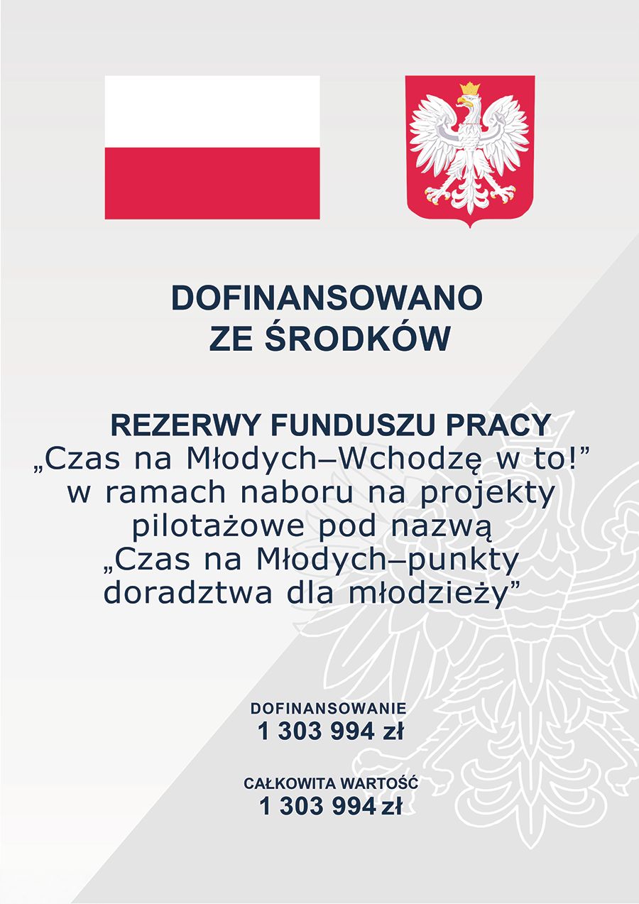 Dofinansowano ze środków rezerwy Funduszu Pracy. Kwota dofinansowania 1303994 zł.