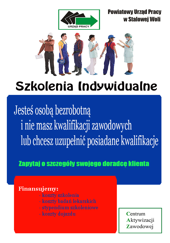 Plakat szkolenia indywidualne